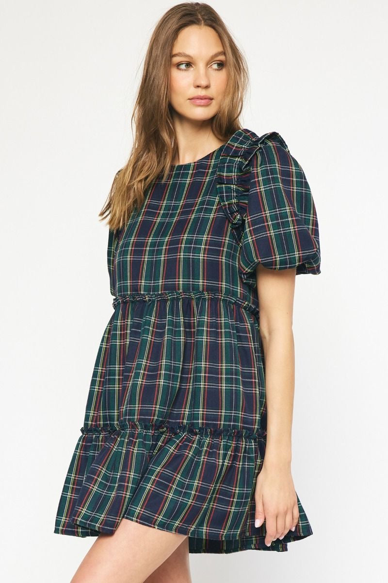 Navy Plaid Dress – Chilton Avenue